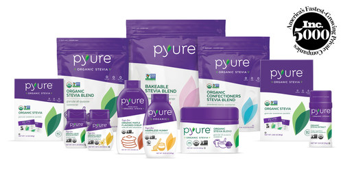 Naples, FL, August 19, 2019 -- Pyure® Brands, the leading independent organic sweetener company, is named to the 2019 Inc. 5000 List of America's Fastest-Growing Private Companies. The Company serves global food, beverage, cosmetic and nutraceutical brands and manufacturers, and is among 11 food and beverage companies that has made the Inc. 5000 list four times.