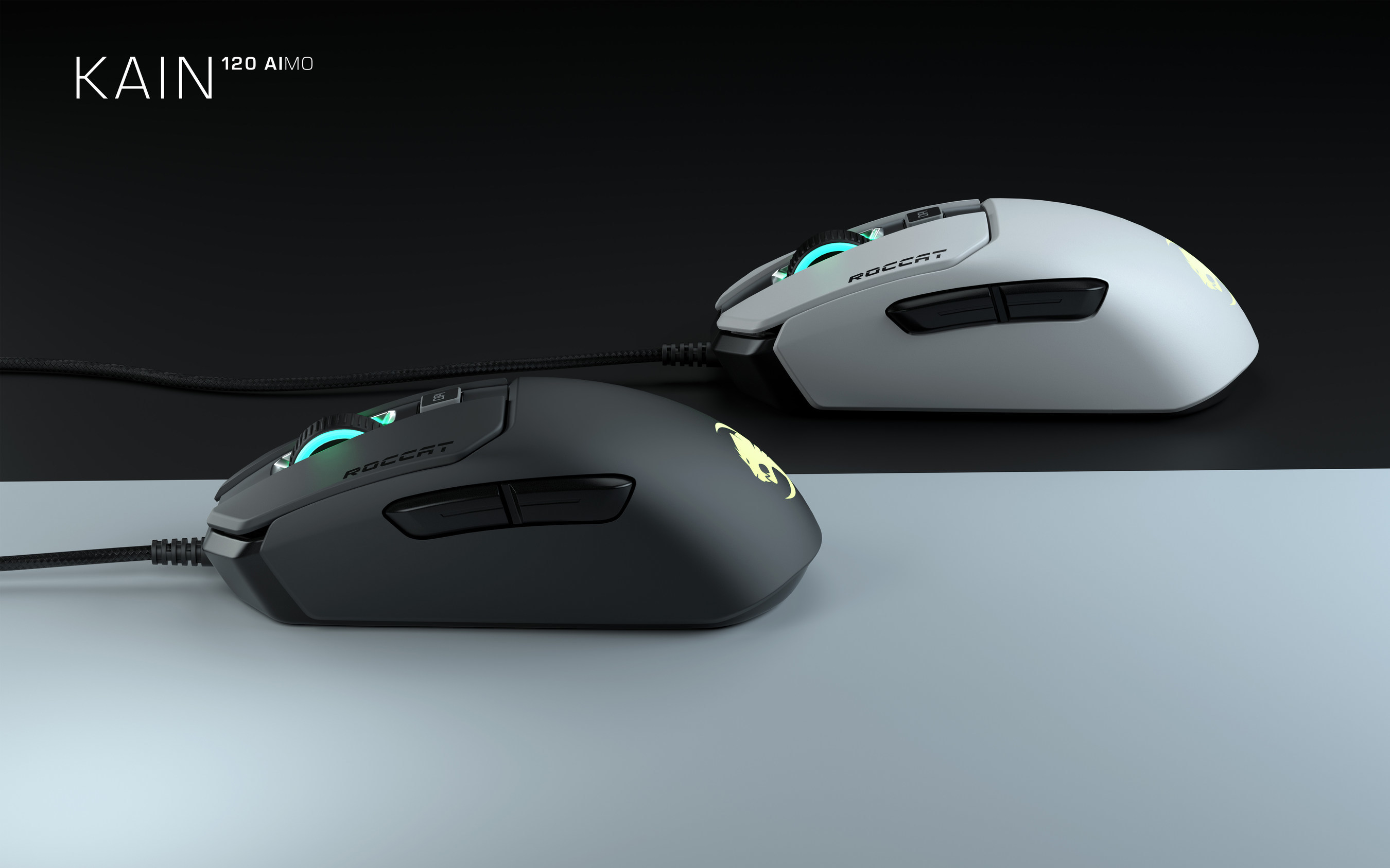 Roccat S All New Kain Gaming Mouse Series New Vulcan Keyboard Switch And Color Options And The Sense Aimo Pad Make Their European Debut At Gamescom 19