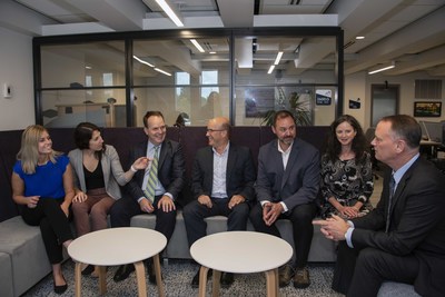 Today, Steven MacKinnon, Parliamentary Secretary to the Minister of Public Services and Procurement and Accessibility visited four GCcoworking sites in the National Capital Region. (CNW Group/Public Services and Procurement Canada)