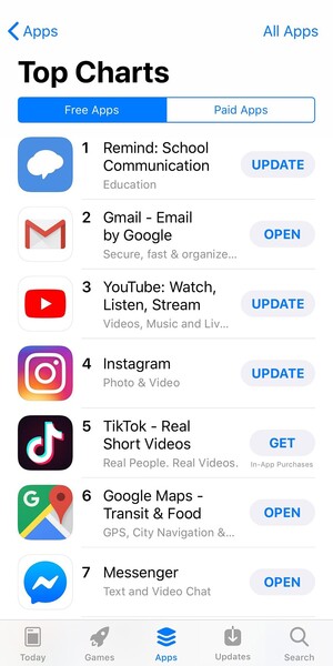 MEDIA ALERT: Remind, the leading communication platform in education, tops both the iOS and Android charts for a second straight year