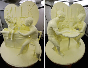 51st Annual American Dairy Association North East Butter Sculpture Unveiled: Milk. Love What's Real.