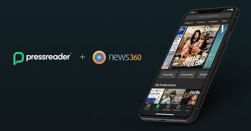 PressReader, the world’s premium newspaper and magazine platform, today announced its acquisition of News360 - a leader in content personalization and publisher analytics. (CNW Group/PressReader)
