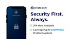 Crypto.com Launches Additional Security Measures - 2FA and Insurance on Crypto Assets