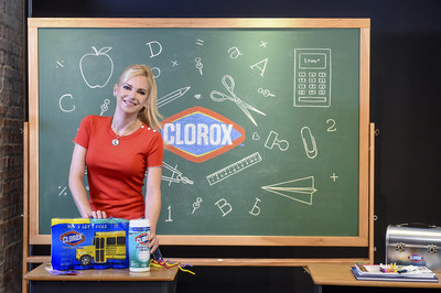 Anna Faris, actor/producer/podcaster and mom, partners with the Clorox brand to celebrate the varied clean spaces that set the stage for kids to focus, be creative and thrive – in the classroom and beyond – with Clorox Disinfecting Wipes on Tuesday, Aug. 20, 2019, in New York. (Diane Bondareff/AP Images for Clorox)