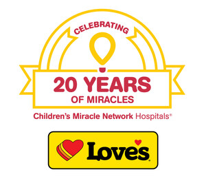 Love's 20th annual Children's Miracle Network Hospitals campaign to take place Aug. 26 - Sept. 30