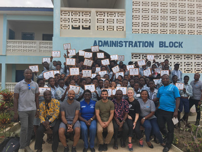 FFB Volunteers in Ghana, Africa at Financial Literacy Education Event