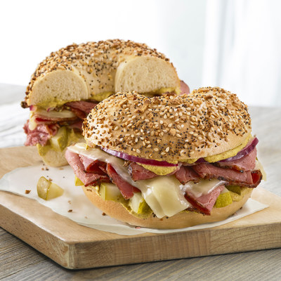 Bruegger's new Hot Pastrami Sandwich.