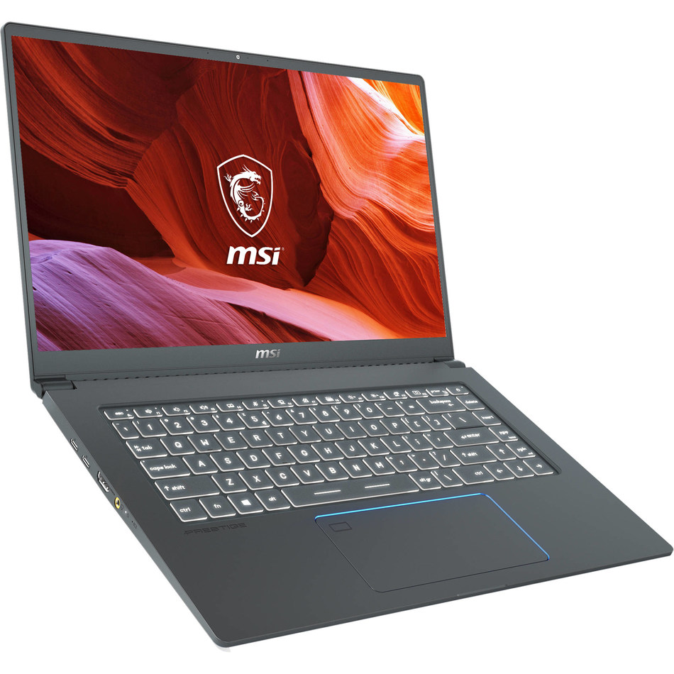 The MSI 15.6" Prestige 15 Laptop is a thin and light system designed for on-the-go content creators.