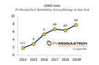 LONGi Solar obtient la note AA haute performance au nouveau classement de viabilité financière PV ModuleTech