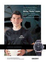 Relojes Orient felicita a su embajador de marca El Chucky Lozano
