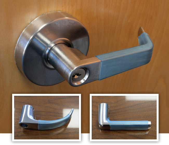 New Nanoseptic Sleeves Turn Office Door Handles Into Continuously Self Cleaning Touchpoints