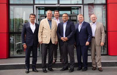 Left to Right – Abraham Sabbagh – Managing Director Operations for Ecolog, General James Jones III – Principal of Jones Group International and former NATO Supreme Commander, Fatmir Mediu – Advisor Kones Group for South Eastern Europe, Ali Vezvaei – CEO Ecolog, Rear Admiral David Mercer – Vice President Jones Group International, and John Lord – President Dynology Corporation. Left to Right – Abraham Sabbagh – Managing Director Operations for Ecolog, General James Jones III – Principal of Jones Group International and former NATO Supreme Commander, Fatmir Mediu – Advisor Kones Group for South Eastern Europe, Ali Vezvaei – CEO Ecolog, Rear Admiral David Mercer – Vice President Jones Group International, and John Lord – President Dynology Corporation.