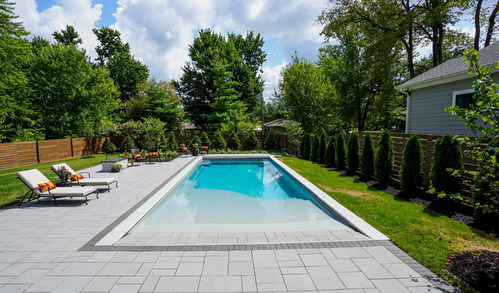 beach entry fiberglass pool