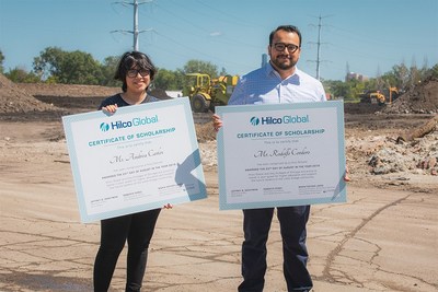 Scholarship Winners Andrea Carlos and Rodolfo “Rudy” Condero