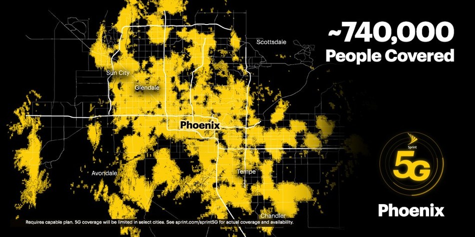 Sprint’s on-the-go customers can now experience the power and performance of True Mobile 5G across the greater Phoenix metro area.