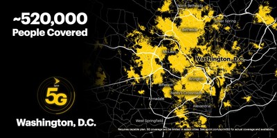 Sprint’s on-the-go customers can now experience the power and performance of True Mobile 5G across Washington, D.C.