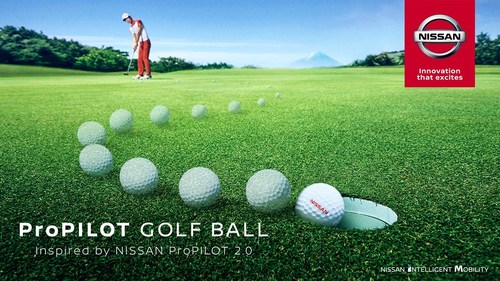 Bola de golfe ProPilot (PRNewsfoto/Nissan Motor Co., Ltd.)