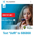 Text line gives University of Regina students instant access to mental health support