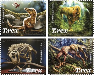 Fearsome Dinosaur Immortalized on Forever Stamps