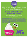 sweetFrog Kicks Off 2019 March of Dimes Fundraiser