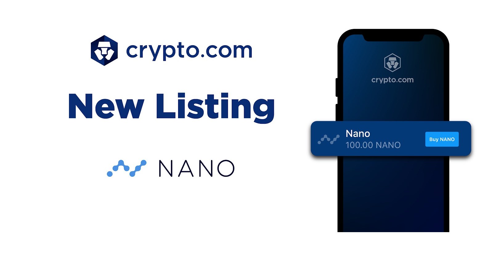 Crypto.com Lists Nano (NANO)