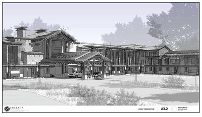 The boutique hotel, seen here in a conceptual rendering, will offer luxury accommodations to Sentry Insurance business clientele, golfers, bridal parties and visitors to Stevens Point, Wisconsin, and the central Wisconsin community.