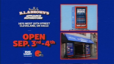 Bud Light Opens B.L. & Brown's Appliance Superstore In Cleveland