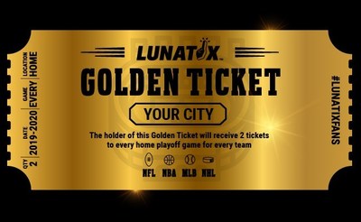 Every fan who has a Lunatix account will automatically be entered to win two tickets to every single home playoff game in their city of their choice.