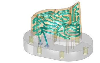 Cimatron 15’s new Conformal Cooling Application enables mold makers to rapidly generate a conformal cooling design with automated tools, reducing design time from hours to minutes.