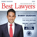 Bobby Saadian Recognized in The Best Lawyers in America© 2020 Edition