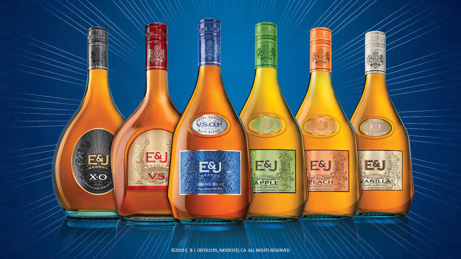 E J Brandy Remasters Its Look With New Packaging