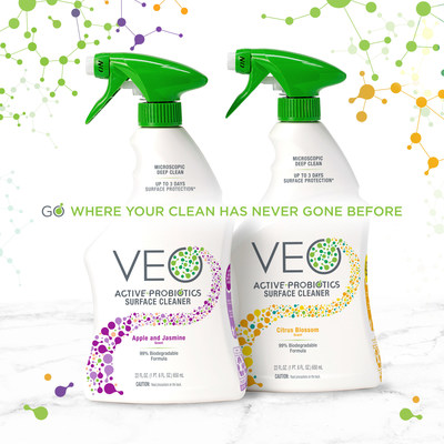 VEO Active-Probiotics Surface Cleaner: the cutting-edge, new scientific way of cleaning. VEO Active-Probiotics Surface Cleaner: the cutting-edge, new scientific way of cleaning.
