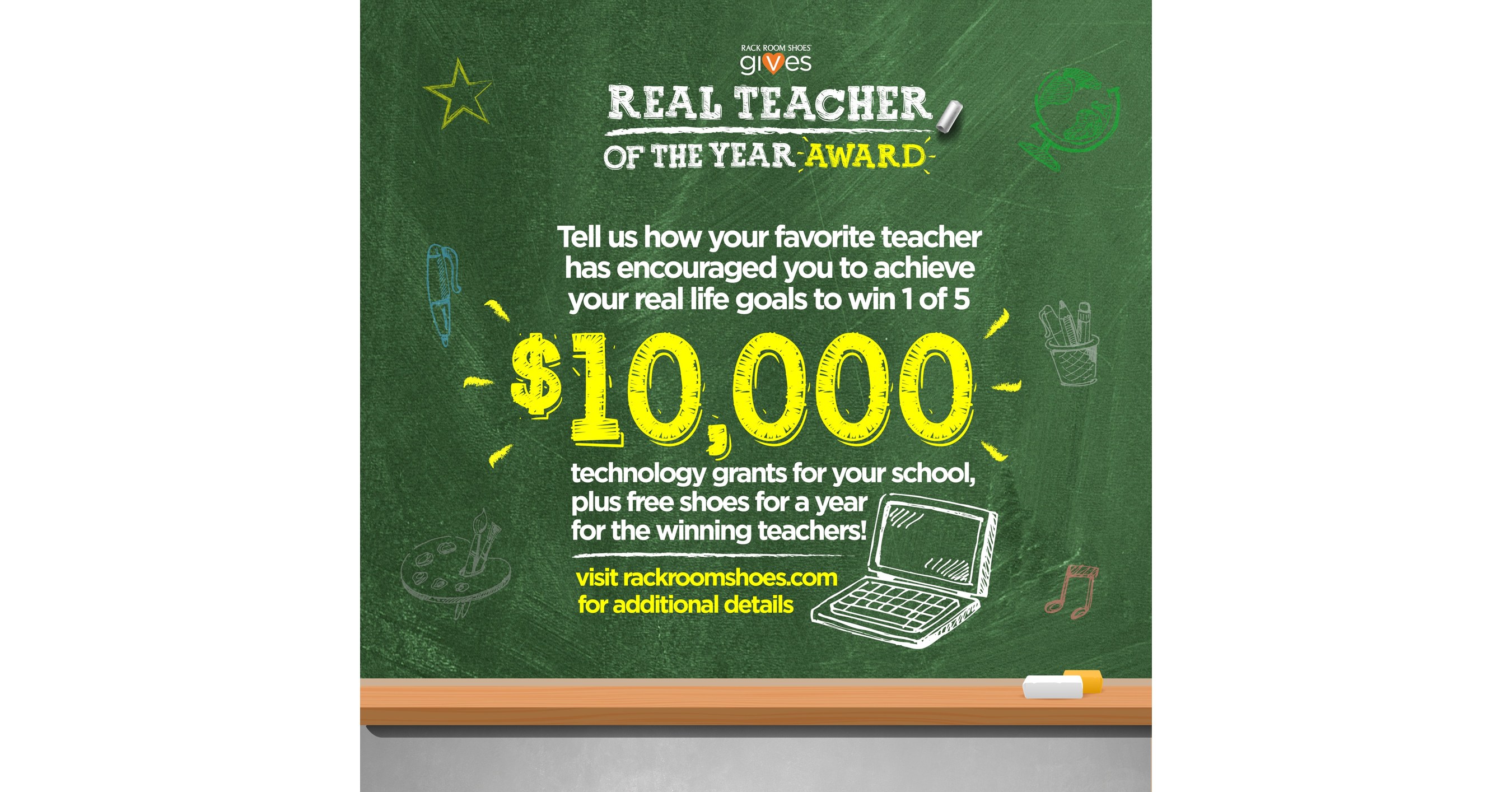 Rack Room Shoes Announces 2019 Real Teacher Of The Year Contest