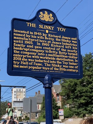 Alex Brands Celebrates National Slinky Day With Commemorative Marker in Birthplace