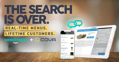 No more Lost Customers. Cova POS is one the first to integrate with the new Weedmaps platform. Automatically sync your store’s inventory and product info to live online menus, making it easy for customers searching for a specific strain, great deal, or convenient location to find you. This seamless integration does more than just drive traffic to your store; it helps you meet customer expectations and deliver the kind of experience that keeps them coming back. (CNW Group/Cova Software)