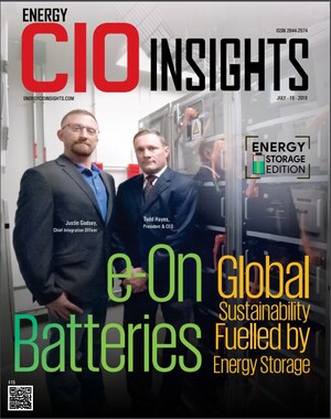 e-On Batteries, Inc., the Energy Storage Projects Leader, is cited for Leadership by Energy CIO Insights Magazine