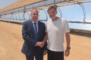 Israeli Minister of Energy Dr. Yuval Steinitz Joins Shikun &amp; Binui Group's Naty Saidoff  to Open Ashalim Solar Thermal Power Station