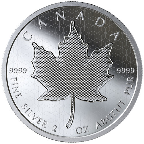 The Royal Canadian Mint's Pulsating Maple Leaf fine silver collector coin (CNW Group/Royal Canadian Mint)