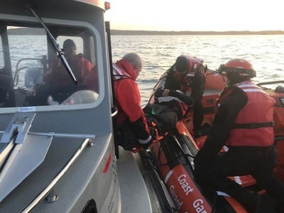 IRB North crew during a training exercise in August, 2019, in Rankin Inlet, NU. (CNW Group/Fisheries and Oceans Central & Arctic Region)