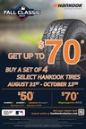 Hankook Tire's Fall Classic Rebate Hits It Out of the Park with Discounts on Full Lineup of Tires
