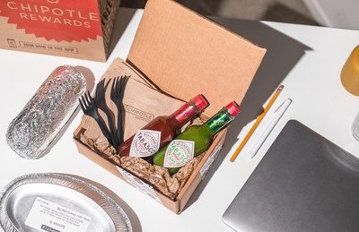 Chipotle will give the first 50 digital orders in select markets a free “Things You ‘Borrow’ Kit” with their delivery order.