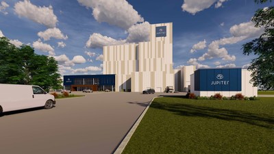 Groupe Inovo and Groupe Legault announce the creation of Jupiter, a state-of-the-art plant that will be located in Drummondville and will manufacture dry dog and cat food. This project worth nearly $45 million will help create some 50 new jobs over the next five years. (CNW Group/Groupe Inovo)
