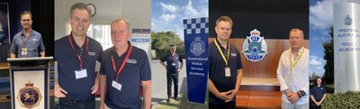 Tom Smith, President of Wrap Technologies, travelled across Australia alongside George Hateley, founder and Managing Director of BREON Defence Systems.