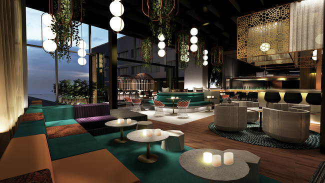 W Toronto will feature an indoor/outdoor lobby bar and lounge equipped with a DJ booth/recording studio.