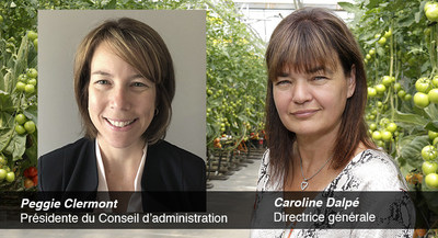 Peggie Clermont, Prsidente du Conseil d'administration - Caroline Dalp, Directrice gnrale (Groupe CNW/Savoura)