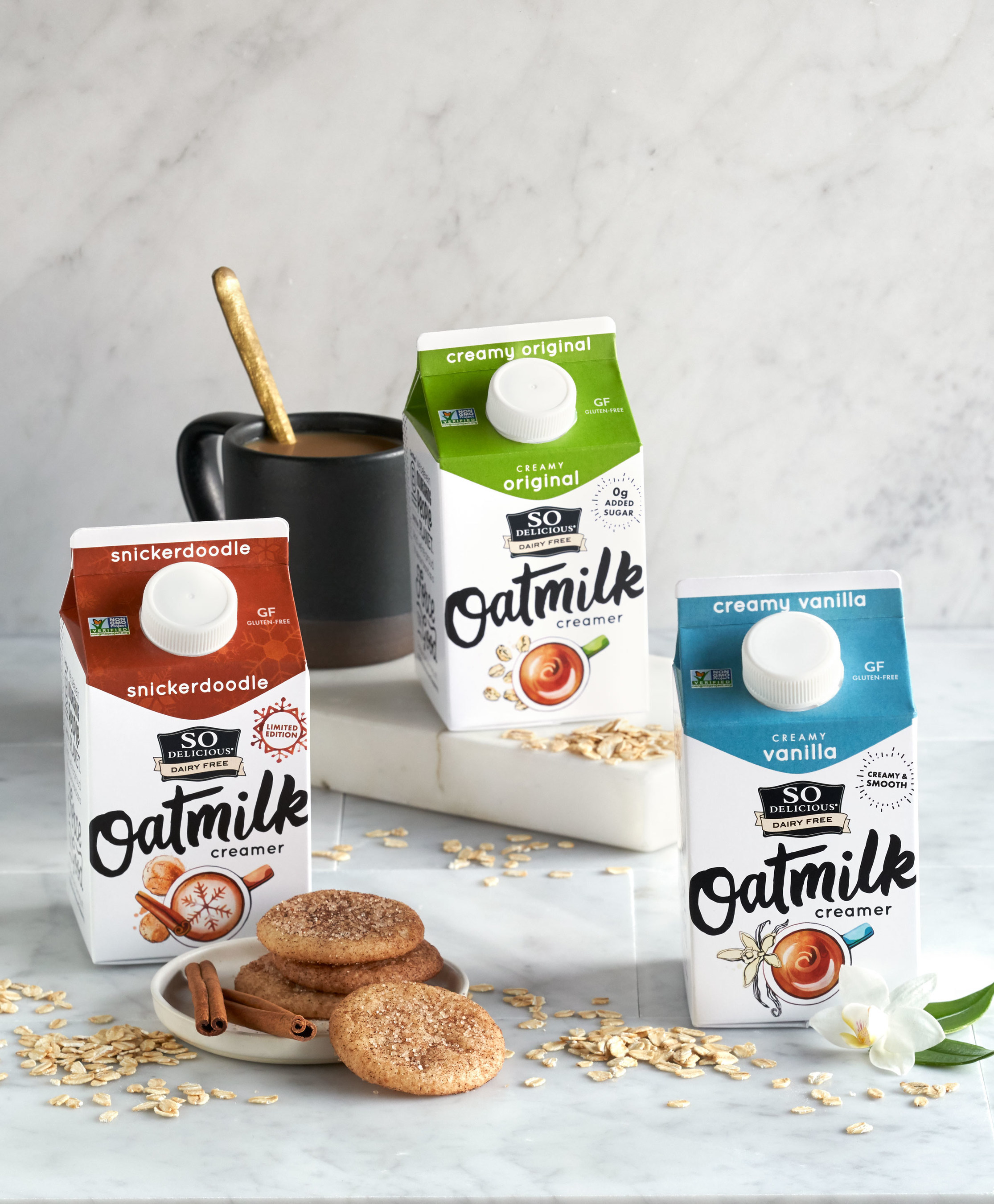 So Delicious Dairy Free Introduces New Oatmilk Creamers Undeniably Creamy And T Oat Ally Delicious