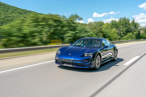 Revealed: Porsche Taycan Turbo hits the road for the first time