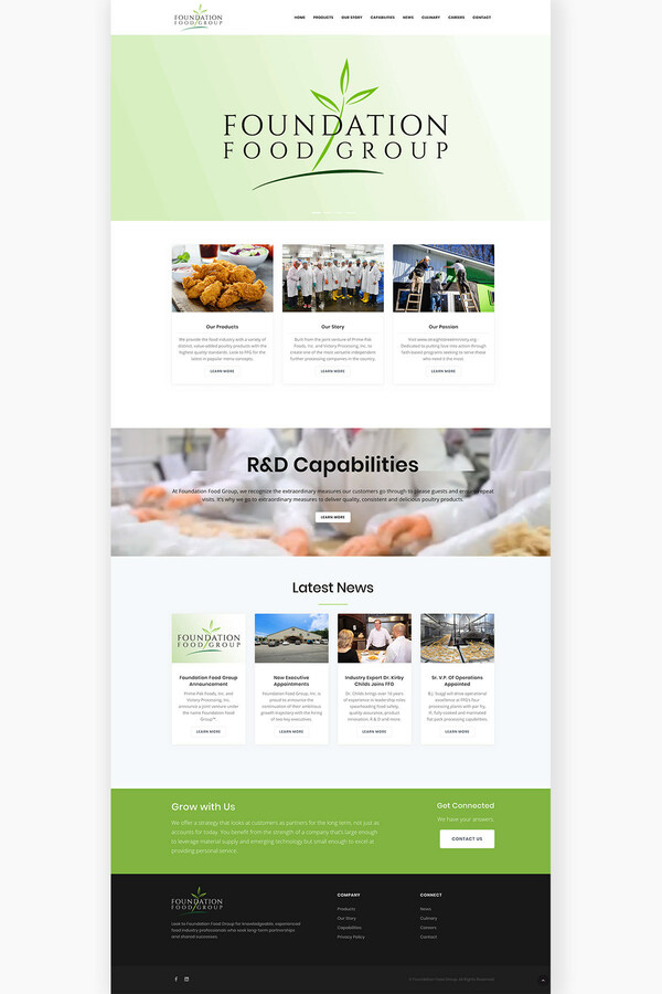 Foundation Food Group™ Introduces New IndustryFocused site