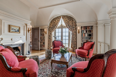 Built in 1907 and extensively upgraded and maintained throughout the years, the 15,000-sf residence features grand rooms reminiscent of the Gilded Age, when many of the world’s wealthiest families - such as the Vanderbilts, Rockefellers and Astors - owned homes in Bar Harbor. BarHarborLuxuryAuction.com.