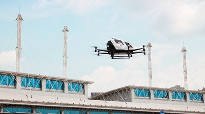 EHang Completes First Autonomous Aerial Vehicle Passenger-carrying Demo Flight in Jilin, China